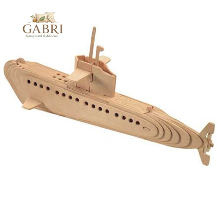 Woodcraft Dřevěné 3D puzzle ponorka