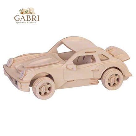 Woodcraft Dřevěné 3D puzzle Porsche velké