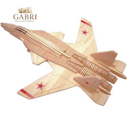 Woodcraft Dřevěné 3D puzzle stíhačka