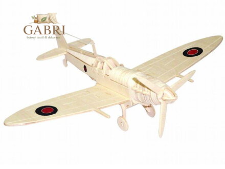 Woodcraft Dřevěné 3D puzzle spitfire
