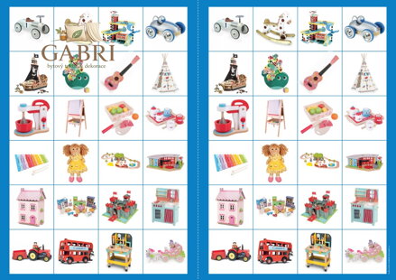 2Kids Toys Papírové pexeso dřevěné hračky