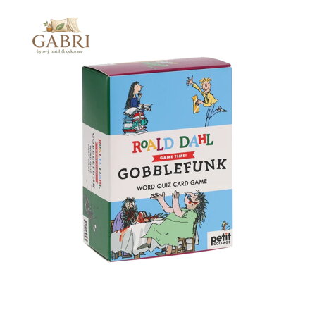 Petit Collage Kvízové karty GOBBLEFUNK Knihy Roalda Dahla poškozený obal