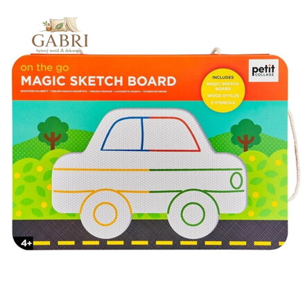 Petit Collage Magnetická kreslící tabulka Na cestách