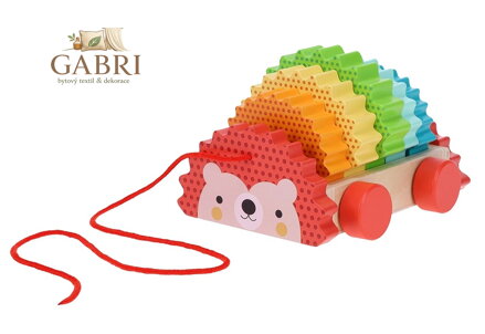 Petit Collage Dřevěný tahací ježek