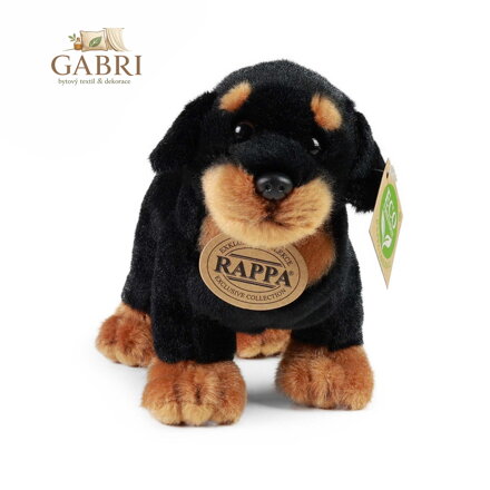 Rappa Plyšový pes rotvajler 18 cm ECO-FRIENDLY