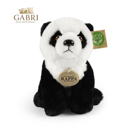Rappa Plyšová panda sedící 23 cm SOFT COLLECTION, ECO-FRIENDLY
