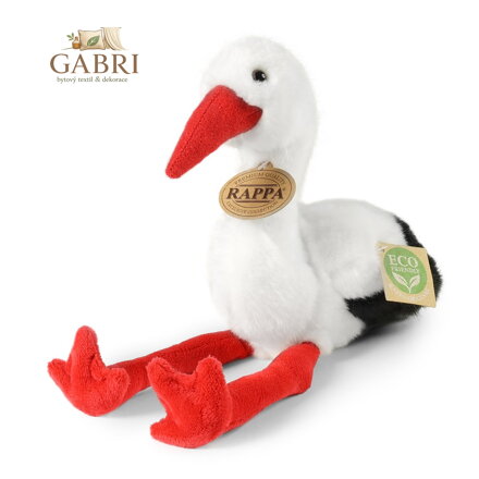 Rappa Plyšový čáp 20 cm ECO-FRIENDLY