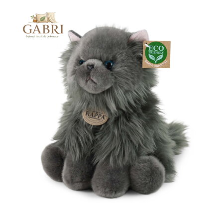 Rappa Plyšová kočka britská sedící 30 cm ECO-FRIENDLY