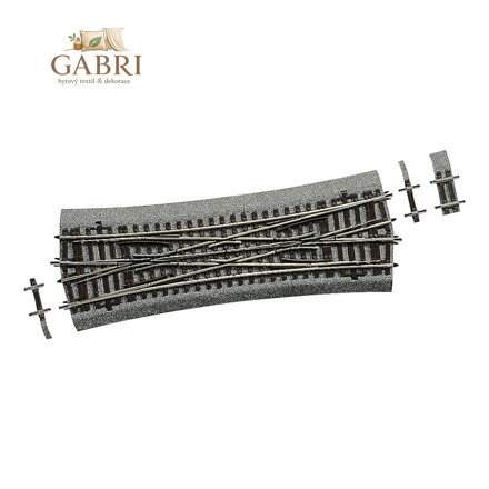 Roco Line Výhybka DKW15 křižovatková celá s podložím - 42595