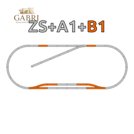 Roco Geoline Sada kolejí B1 (paralelní úsek) s podložím - 61151