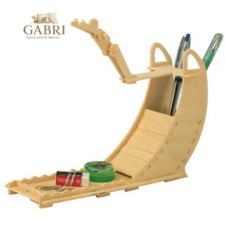 Woodcraft Dřevěné 3D puzzle Stojan na tužky Skok do vody