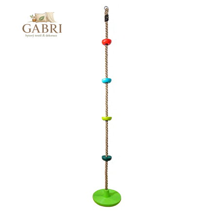 2Kids Toys Dětské šplhací lano s disky barevné