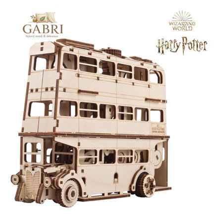 Ugears 3D dřevěné mechanické puzzle Harry Potter Rytířský autobus