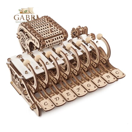 Ugears 3D dřevěné mechanické puzzle Programovatelná celesta