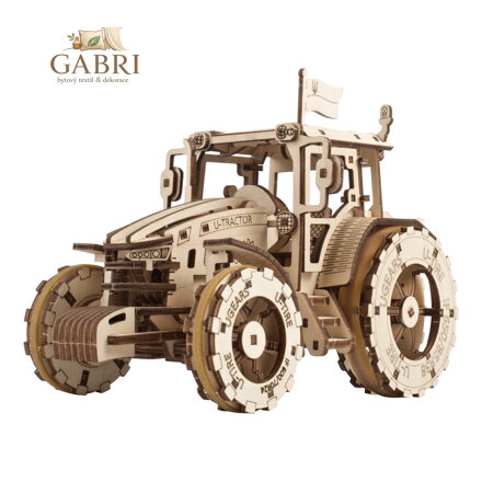 Ugears 3D dřevěné mechanické puzzle Traktor Wins