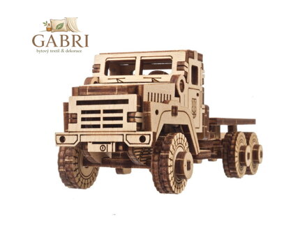 Ugears 3D dřevěné mechanické puzzle Vojenské nákladní auto
