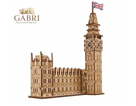 Ugears 3D dřevěné mechanické puzzle Big Ben