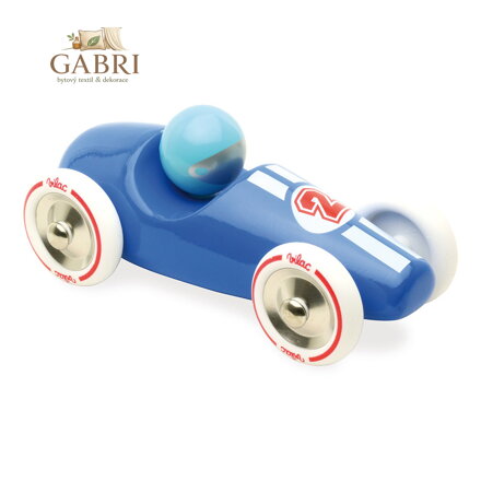 Vilac Závodní auto GM modré s bílými koly