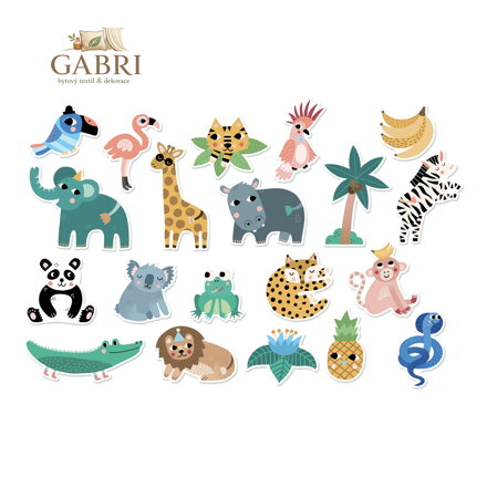 Vilac Dřevěné magnetky Džungle