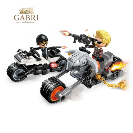 Qman Mine City Police W11011-3 Upravené motorky