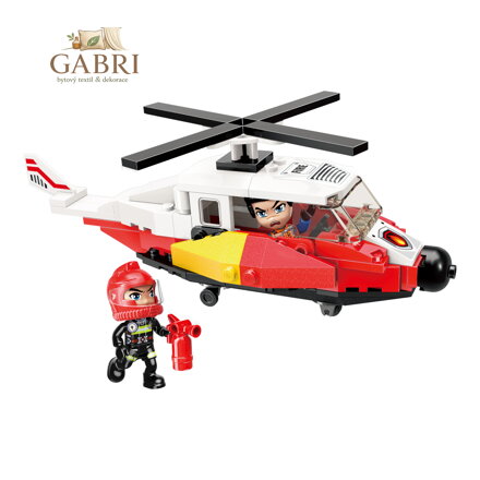 Qman Mine City Fire Line W12011-2 Záchranný vrtulník