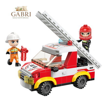 Qman Mine City Fire Line W12011-3 Automobilový žebřík