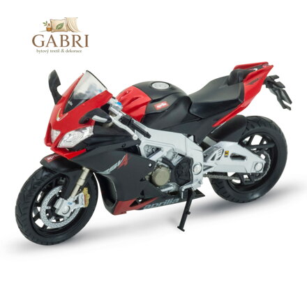 Welly Motocykl Aprilia RSV4 Factory 1:18 červený