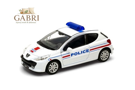 Welly Peugeot 207 model 1:34 Police