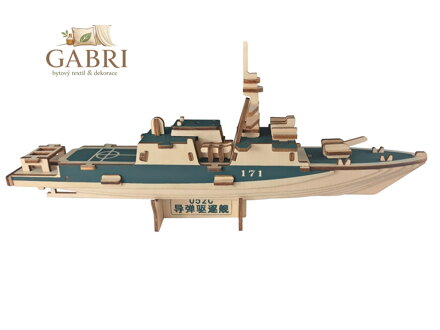 Woodcraft Dřevěné 3D puzzle Torpédoborec 052C
