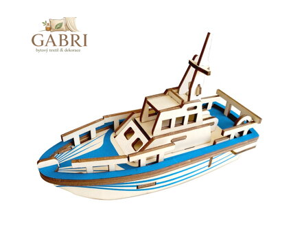 Woodcraft Dřevěné 3D puzzle Loď