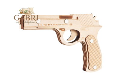 Woodcraft Dřevěné 3D puzzle Beretta M9