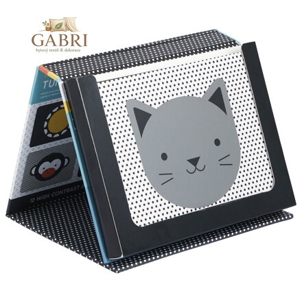 Petit Collage Čas na bříšku -  zrcátko s obrázky Peekaboo