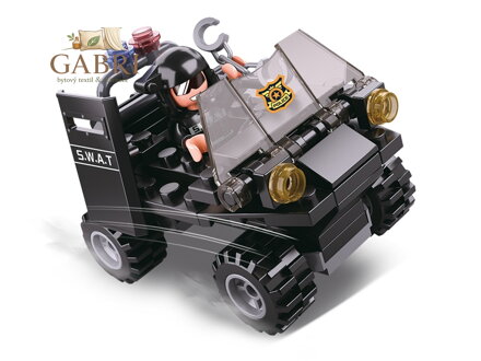 Sluban Policie 4into1 M38-B0638C SWAT Čtyřkolka