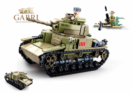 Sluban Army M38-B0711 Střední italský tank 2v1 - poškozený obal