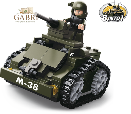Sluban Army 8into1 M38-B0587C Obrněný vůz