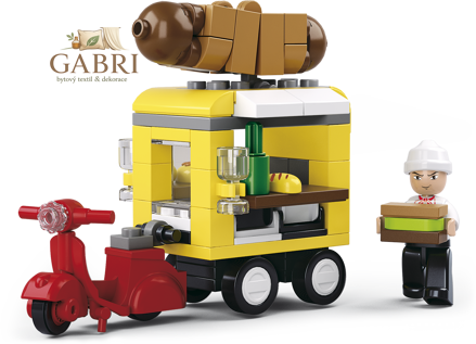 Sluban Town Business street M38-B0565 Hot-dog vůz