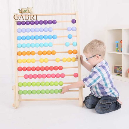 Bigjigs Baby Obrovské dřevěné počítadlo
