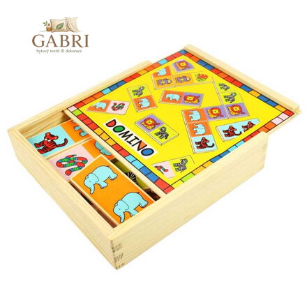 Bigjigs Toys Dřevěné domino se zvířátky