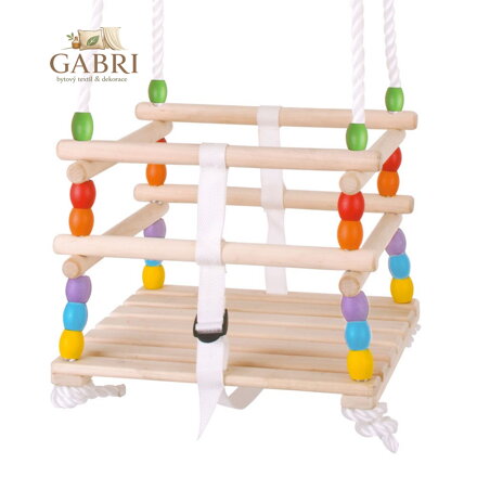 Bigjigs Toys Dřevěná korálková houpačka