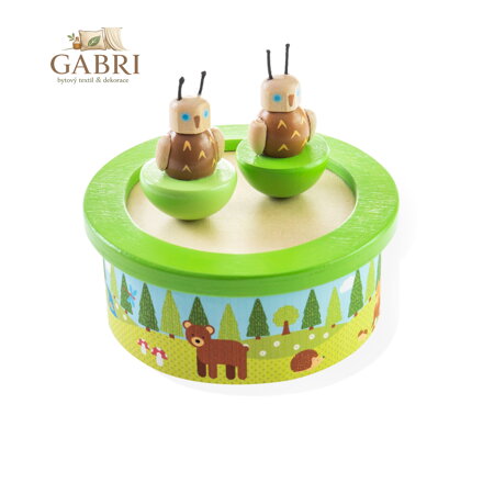 Bigjigs Toys Dřevěná hrací skříňka woodland