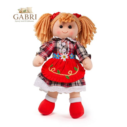 Bigjigs Toys Látková panenka Mandie 34 cm