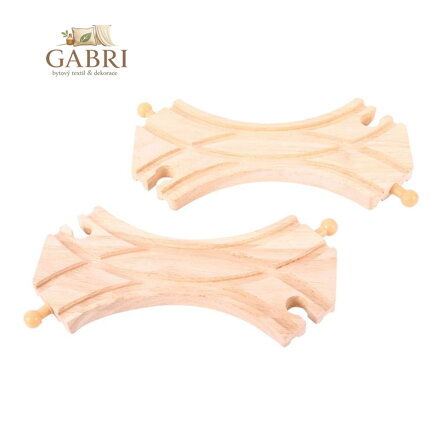 Bigjigs Rail Spojená symetrická výhybka 2 ks