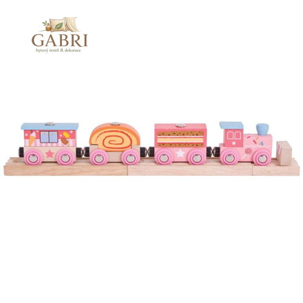 Bigjigs Rail Sladký expres + 3 koleje
