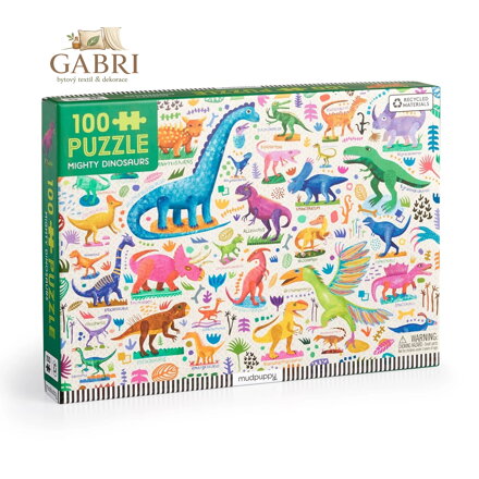 Mudpuppy Puzzle Mocní dinosauři 100 dílků