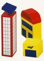 Bino Příslušenství k vláčkodráze  letiště 3 ks