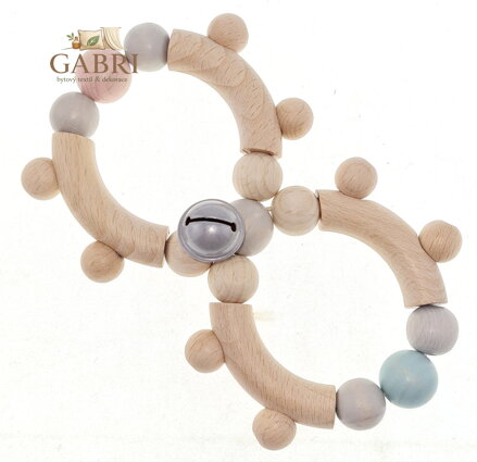 Hess Chrastítko osmička s rolničkou pastelová