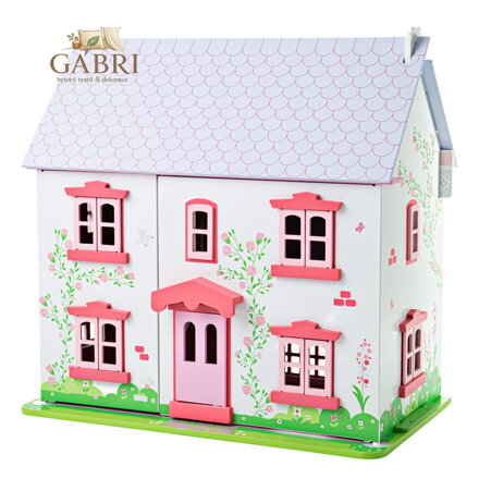 Bigjigs Toys Růžový domek pro panenky