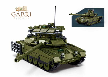 Sluban Model Bricks M38-B1377 Tank T-90M-S v měřítku 1:35