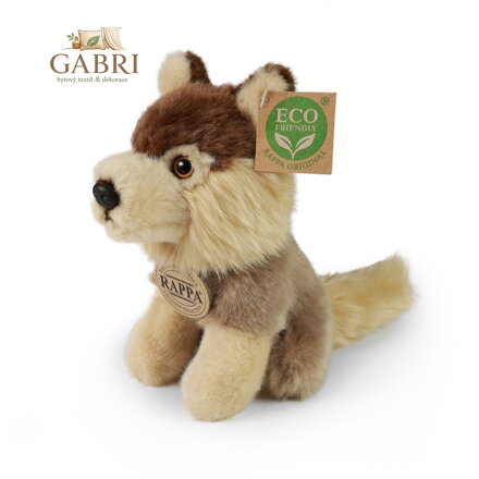 Rappa Plyšový vlk sedící 16 cm ECO-FRIENDLY