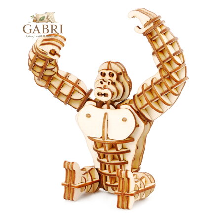 RoboTime Dřevěné 3D puzzle Gorila